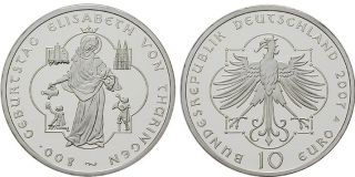 10 Euro Münze Elisabeth von Thüringen 2007