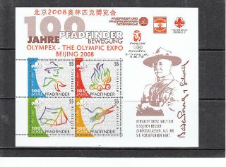 Nr 39 postfrisch Pfadfinder mit Aufdruck The Olympic Expo Beijing 2008