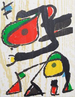 Joan Miro   Komposition   Farbholzschnitt