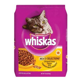 WHISKAS� Meaty Selections� Chicken and Turkey Flavor Cat Food with Crunchy Meaty Nuggets   Sale   Dog