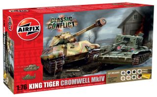 King Tiger, Cromwell MkIV Modell Set, Airfix Panzer Modell Bausatz 1