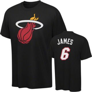 Basketball Trikot/T Shirt MIAMI HEAT Lebron James #6 black in S