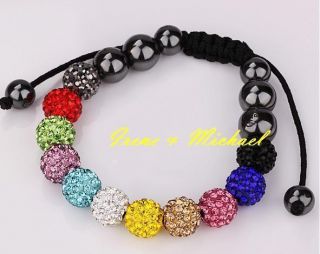 28 couleurs 11 pièces 10mm DISCO BALL AB Clay SHAMBALLA CRYSTAL