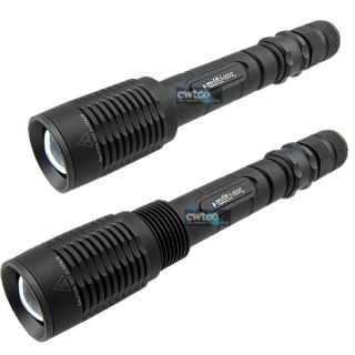 1600 Lumens CREE XM L T6 LED Zoomable Flashlight Torch