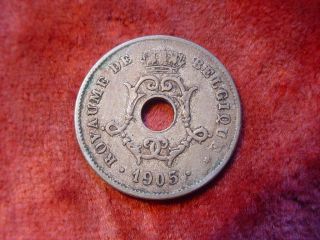 BELGIEN 1905 10 CES CENTIMES ROYAUME DE BELGIQUE 709