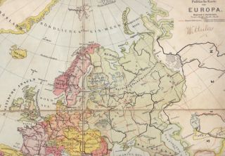 Karte Politische Karte von Europa 1900