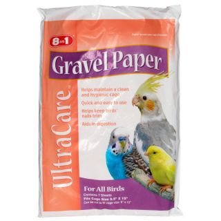 8 in 1 Gravel Cage Paper   Bedding & Litter   Bird