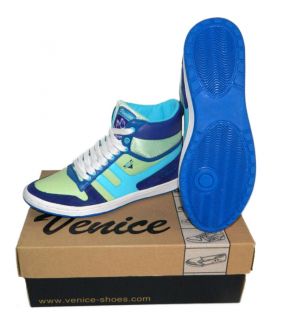 Venice Trend V3 Leder Schuhe Sneaker Chucks Freizeitschuhe Damen Lila
