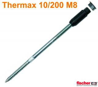 20x Thermax Dübel 10/200 M8 Fischer 514253 Wärmeverbundsystem Termax