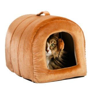 Whisker City™ Cashew Cat Hut   Enclosed   Beds