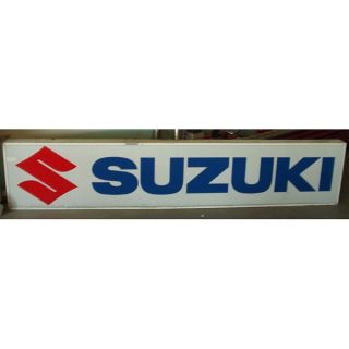 Suzuki Leuchtreklame Alukasten mit Plexiglasscheibe 300 x 60 cm Schild