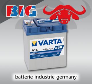 Autobatterie Batterie Varta BLUE dynamic A14 12V 40Ah