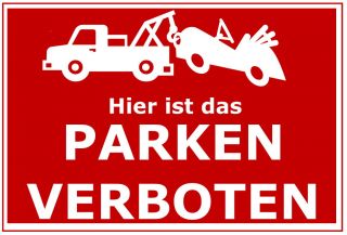 Hinweisschild Parken Verboten Parkverbot Schild