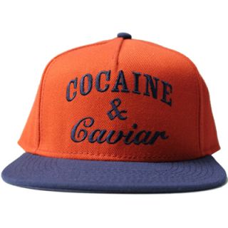 Crooks & Castles Cocaine and Caviar Snapback Hat True Red / Dark Navy