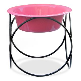 Platinum Pets Olympic Diner Stand w/ Bowl   Pink