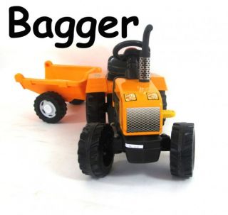 Trettraktor Traktor Kindertraktor Kinderbagger Bagger orange 716 b NEU