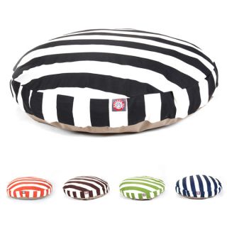 Majestic Pet Vertical Strip Round Pet Bed   Beds   Dog
