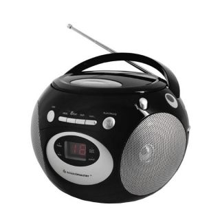 soundmaster SCD 2200, tragbares Radio mit CD Spieler, Schwarz