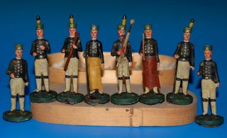antike Bergparade Familie Haustein Seiffen * Brotteigfiguren von 1860