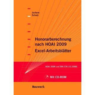 Honorarberechnung nach HOAI 2009   Excel Arbeitsblätter HOAI 2009
