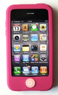 Hama Silikon Skin Tasche Hülle Pink für iPhone 3G 3GS