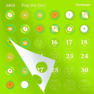 Pop the Dot Retro 2013 Calendar Domberger Englische