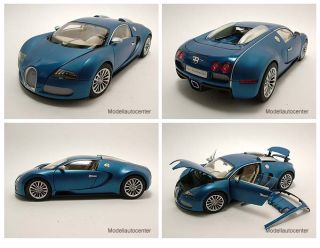 Bugatti EB 16.4 Veyron 2009 Blue Centenaire, blau, Modellauto 118