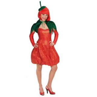 Damen Kostüm Sexy Erdbeere, 5 tlg. Gr. 36