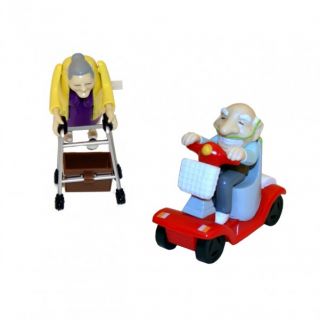 Racing Granny Speeding Grandad aufziehbare rasende Senioren Rentner