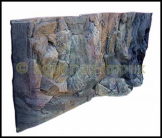 Rückwand S. Felsen Wurzel 80x40 cm 80 40 3D Aquariumrückwand