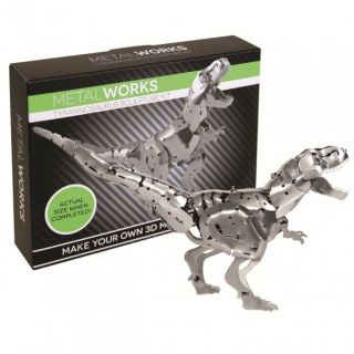 Metallskulptur Dinosaurier Tyrannosaurus Metall Bastelset Metallpuzzle
