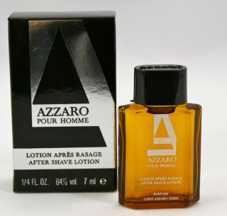 3x Miniatur Azzaro Pour Homme After Shave Lotion 7ml (47,57EUR/100ml)
