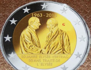 Euro Sondermünze Deutschland 2013  50 Jahre Elysee Vertrag