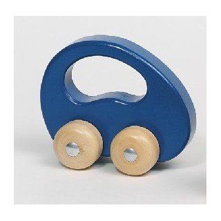 Holzauto Auto Holz Greifling Greifauto blau [Spielzeug] 