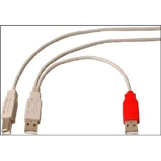 1m USB 2.0 Y Kabel 1x USB B male/ 2xUSB A male Computer