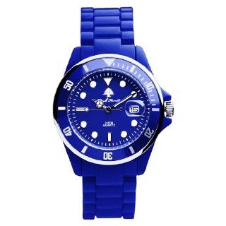 Pink Forest Plastic Chic Armbanduhr Blau Monaco Uhren