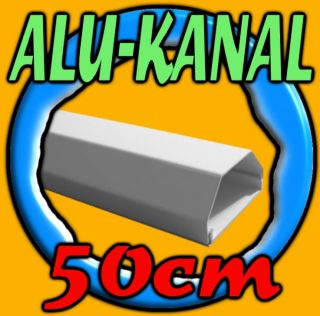 50cm ALU Kanal Kabelkanal Abdeckung Cover WEISS 50 cm