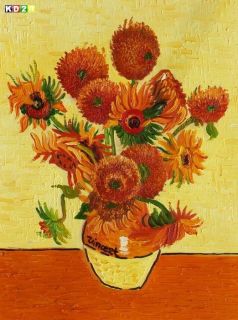 Vincent Van Gogh 15 Sonnenblumen a77102 G 30x40 CM Ölgemälde