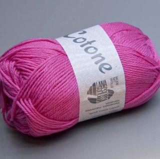 Lana Grossa Cotone 003 super pink 50g Wolle