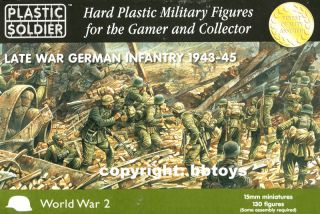 15mm Figuren Plastic Soldier WWII Late German Infantry