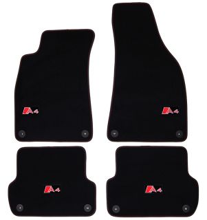 Premium Floor Mats with 4 logos, band edging and hand inlaid