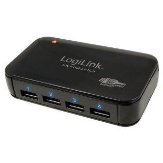 LogiLink 4 Port Hub USB 3.0 mit Netzteil Computer