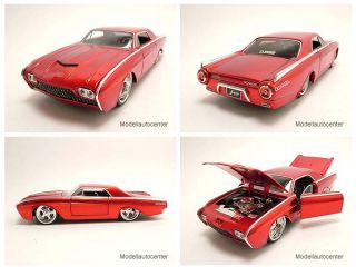 Ford Thunderbird 1963 rot, Tuning, Modellauto 1:24 / Jada Toys