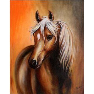 Leinwandbild 30 x 40 cm   Fantasie Pferd   Pferdebild von Marita