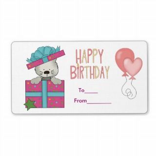 Label Kids Birthday Labels Stickers Large Size