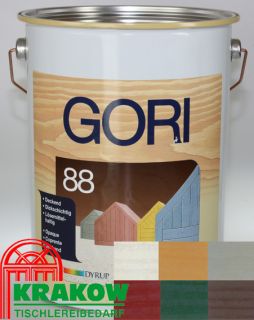 GORI 88 Deckend Holzfarbe 7 Farben 5 L  15,98 Euro/L