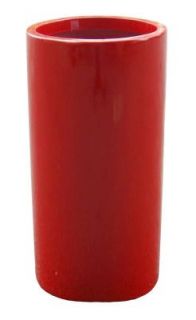 Fiberglas, Fiberstone Pflanzkübel, Blumenkübel   Farbe: rot