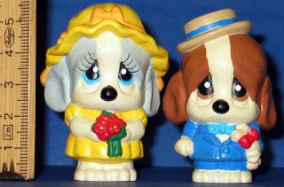 Sad Sam & Honey Giordano 2 x Applause Hunde Figuren Hündchen