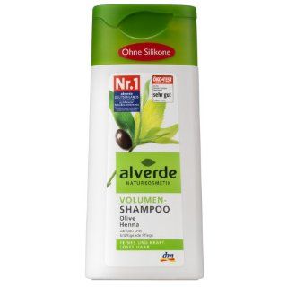 Alverde Volumen Shampoo Olive Henna, 4er Pack (4 x 200 ml) 