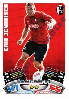 107 Erik Jendrisek   SC Freiburg   Match Attax Bundesliga 2012/13